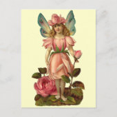 Blume Fairy "Rose" Postkarte (Vorderseite)