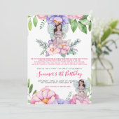 Blume Fairy Tea Party Einladung (Stehend Vorderseite)