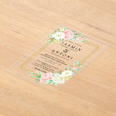 Blume fallen Foliage Wedding Acryleinladungen (Ablage )