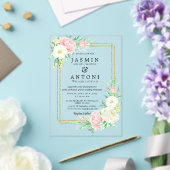 Blume fallen Foliage Wedding Acryleinladungen (In Situ (Hochzeit))