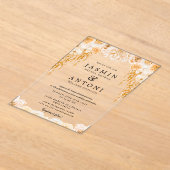 Blume fallen Foliage Wedding Acryleinladungen (Ablage )