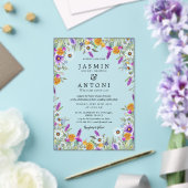 Blume fallen Foliage Wedding Acryleinladungen (In Situ (Hochzeit))