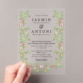 Blume fallen Foliage Wedding Acryleinladungen (Insitu (Handheld))