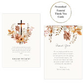 Blume fallen und römisch-katholische Beerdigung üb Dankeskarte
