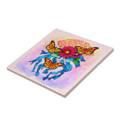 Blume Fan Fliese (Seite)