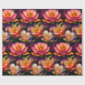 Blume Fantasique Einzigartig Geschenkpapier (Flach)