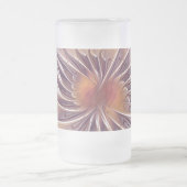 Blume Fantasy abstraktes Fraktal Kunst Mattglas Bierglas (Mittel)