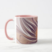 Blume Fantasy abstraktes Fraktal Kunst Tasse (Links)