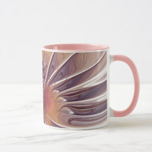 Blume Fantasy abstraktes Fraktal Kunst Tasse