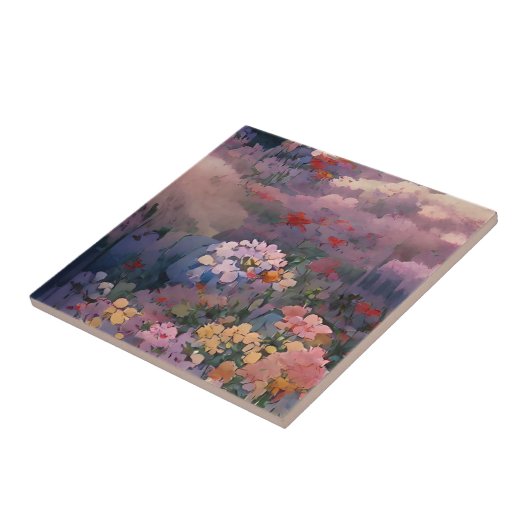 Blume Fantasy Digital Art Fliese (Seite)