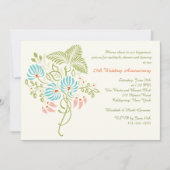 Blume Fantasy Einladung (Vorderseite)