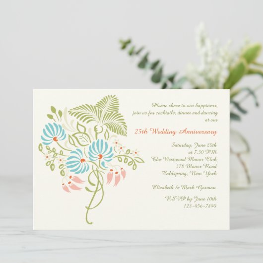 Blume Fantasy Einladung (Stehend Vorderseite)