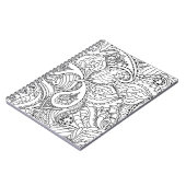 Blume Farben Kunst Neue Design Blumenästhetik Fl. Notizblock (Linke Seite)