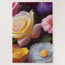 Blume, farbenfroh, Familienspass Unterhaltung Puzzle