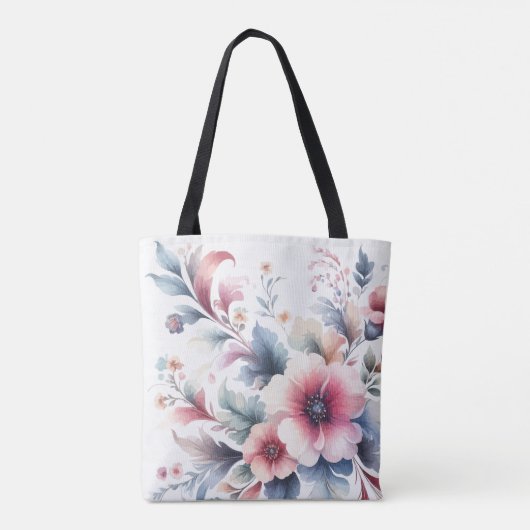 Blume, farbenfroh, Sonnenblume, Blumen Tasche (Rückseite)