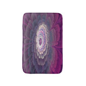 Blume Farbenfrohe Abstrakte Fraktal Rosa Badematte (Vorderseite Vertikal)