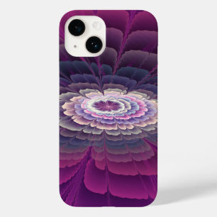 Blume Farbenfrohe Abstrakte Fraktal Rosa Case-Mate iPhone 14 Hülle