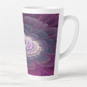 Blume Farbenfrohe Abstrakte Fraktal Rosa Milchtasse (Rechts)