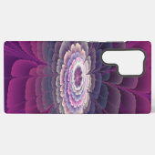 Blume Farbenfrohe Abstrakte Fraktal Rosa Samsung Galaxy Hülle (Rückseite (Horizontal))