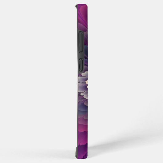 Blume Farbenfrohe Abstrakte Fraktal Rosa Samsung Galaxy Hülle (Rechte Seite)