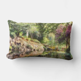 Blume Farbenfrohe florale Teiche Lendenkissen