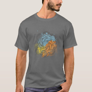 Blume Farbenfrohe Mandala Design Blumenmuster Flüg T-Shirt