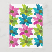 Blume Farbenfrohe wilde Blume Postkarte (Vorderseite)