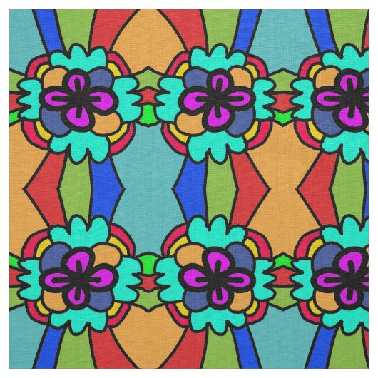 Blume farbig stoff (Muster)