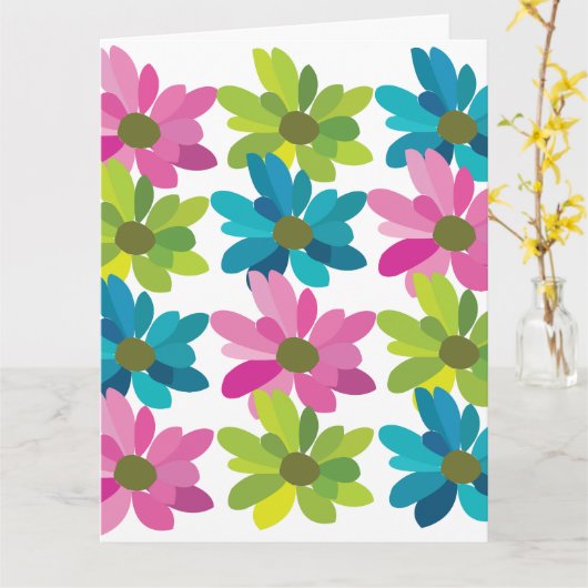 Blume Farbige Blume Karte (Gelbe Blume)