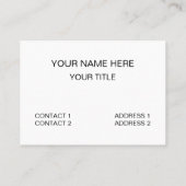 Blume Farbige Blume Visitenkarte (Rückseite)