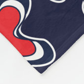 Blume Farbiges Abstraktes Blumenmuster Fleecedecke (Ecke)