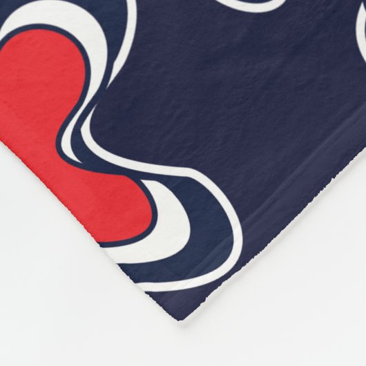 Blume Farbiges Abstraktes Blumenmuster Fleecedecke (Ecke)