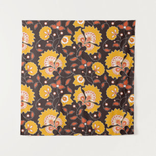 Blume-farbiges Indianerstil auf br Wandteppich