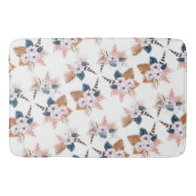 Blume Feather Boho Geometric Bath Mat