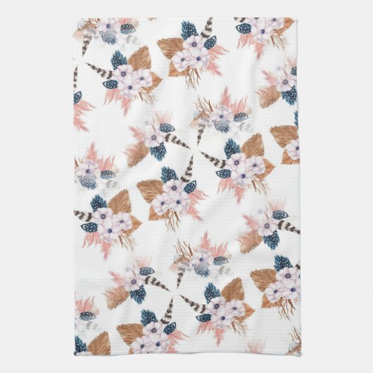 Blume & Feather Boho Geometric Küchenhandtücher Geschirrtuch (Vertikal)