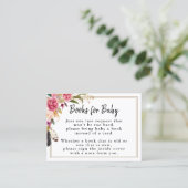 Blume & Feathers Babydusche Beipackkarte Visitenkarte (Stehend Vorderseite)