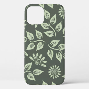 Blume-Federmuster grün Case-Mate iPhone Hülle