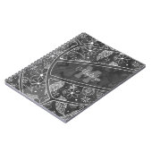 Blume federn Paiskugeln Kohle Volleyball Notizblock (Linke Seite)