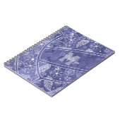 Blume federn Paiss lila Volleyball Notizblock (Linke Seite)