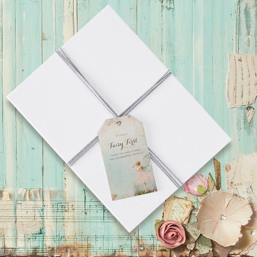 Blume Fee Geburtstag Geschenkanhänger