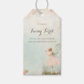 Blume Fee Geburtstag Geschenkanhänger (Vorderseite)