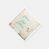 Blume Fee Geburtstag Serviette (Ecke)
