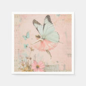 Blume Fee Geburtstag Serviette (Vorderseite)