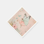 Blume Fee Geburtstag Serviette (Ecke)