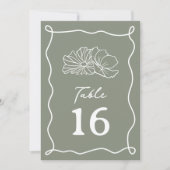 Blume feiern Grüne Hochzeit Einladung (Vorderseite)