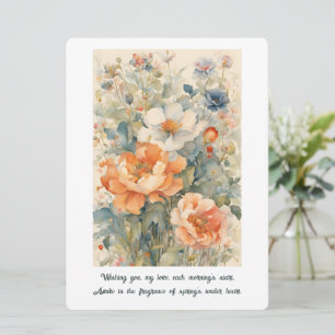 Blume Feiertagskarte