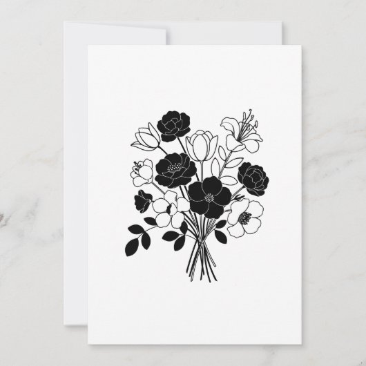 Blume Feiertagskarte (Vorderseite)
