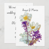 Blume Feiertagskarte (Vorne/Hinten)