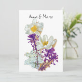 Blume Feiertagskarte (Stehend Vorderseite)