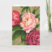 Blume Feiertagskarte (Rückseite)